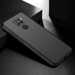 Xiaomi Redmi Note 9 Case Slim Hard Back Cover & Glass Screen Protector