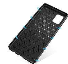 Samsung Galaxy A03s Case Carbon Gel Cover Ultra Slim Shockproof