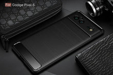 Google Pixel 6 Pro 5G Case Carbon Fibre Cover & Glass Screen Protector