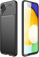 Samsung Galaxy A03 Core Case Carbon Slim Cover & Glass Screen Protector