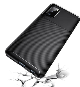 Samsung Galaxy A03s Case Carbon Gel Cover Ultra Slim Shockproof