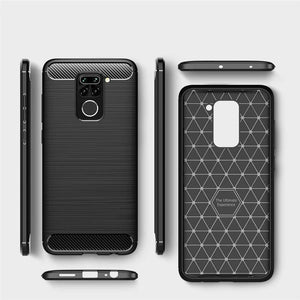 Xiaomi Redmi Note 9 Case Carbon Fibre Gel Cover Ultra Slim Shockproof 6.53"