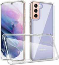 Samsung Galaxy S22+ 5G Case Clear Gel Cover & Glass Screen Protector (Plus)