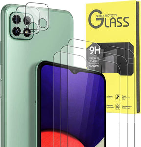 Samsung Galaxy A22 5G Tempered Glass Screen Protector & Camera lens Glass