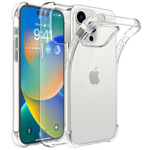 Apple iPhone 14 Pro Case Clear Shockproof Cover & Glass Screen Protector