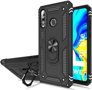 Huawei P30 lite Case Kickstand Cover & Glass Screen Protector