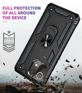 Xiaomi 11 Lite 5G NE Case Kickstand Cover & Glass Screen Protector