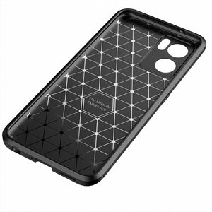 Oppo Find X5 Lite Case Carbon Slim Cover & Glass Screen Protector