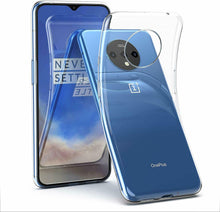 OnePlus 7T Case Clear Slim Gel Cover & 2 Pack Glass Screen Protector