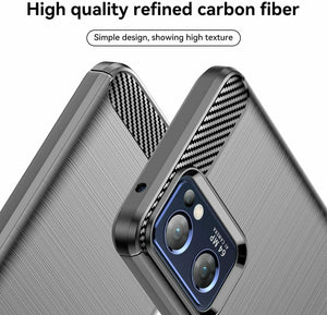 Oppo Find X5 Lite Case Carbon Gel Cover Ultra Slim Shockproof