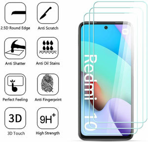 Xiaomi Redmi 10 2022 Tempered Glass Screen Protector Case Friendly