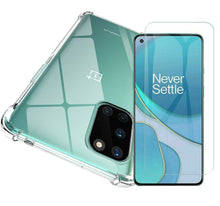 OnePlus 8T+ 5G Case Clear Shockproof Cover & Glass Screen Protector