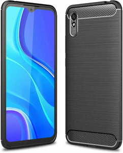 Xiaomi Redmi 9AT Case Carbon Gel Cover Ultra Slim Shockproof