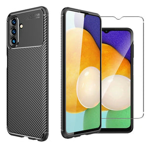 Samsung Galaxy A13 5G Case Carbon Slim Cover & 2 X Glass Screen Protector