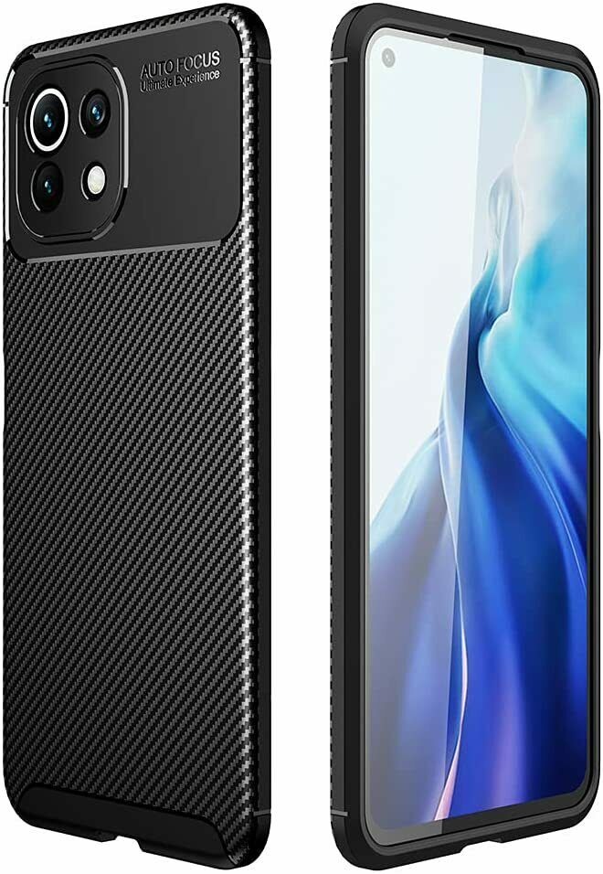 Xiaomi 11 Lite 5G NE Case Carbon Gel Cover Ultra Slim Shockproof