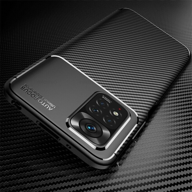 Xiaomi Redmi Note 11 4G Case Carbon Gel Cover Ultra Slim Shockproof