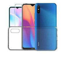 Xiaomi Redmi 9A Case Clear Gel Cover & Glass Screen Protector