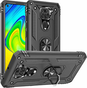 Xiaomi Redmi Note 9 Case Kickstand Shockproof Ring Cover