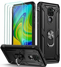 Xiaomi Redmi Note 9 Case Kickstand Cover & Glass Screen Protector