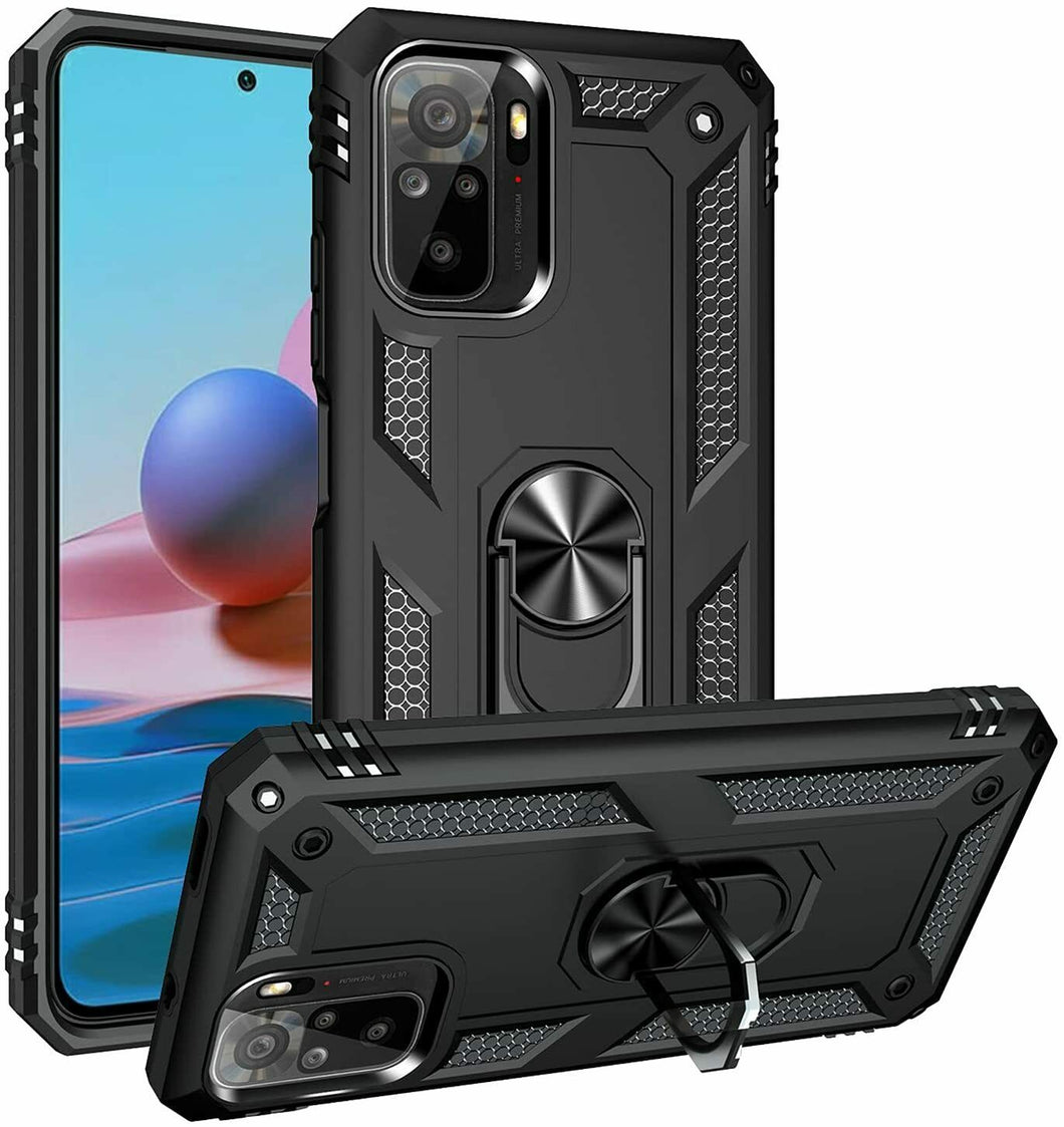 Xiaomi Redmi Note 10S Case Kickstand Shockproof Ring Cover