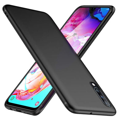 Samsung Galaxy A70 Case Soft Gel Matte Black