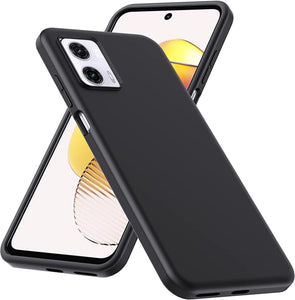 Motorola Moto G73 Case Matte Soft Black Gel Phone Cover