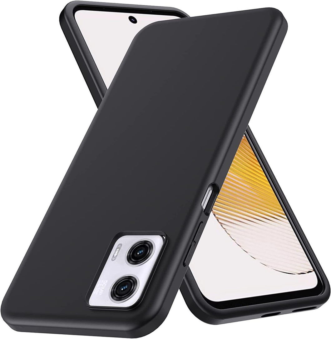 Motorola Moto G73 Case Matte Soft Black Gel Phone Cover